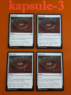 4x Bear Trap | Duskmourn: House of Horror | MTG Magic Cards - Image 1