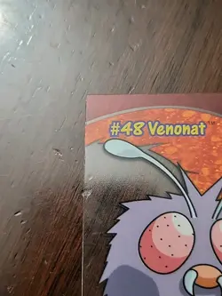 LP! Venonat PC6 - Topps Series 3 - Blue Logo - Pokemon Clear Card Tv Animation - Image 3