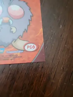 LP! Venonat PC6 - Topps Series 3 - Blue Logo - Pokemon Clear Card Tv Animation - Image 4