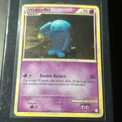 Pokemon TCG Wobbuffet HeartGold SoulSilver Holo Rare Card 13/123 - Image 2