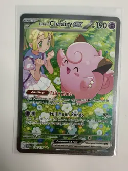 Lillie's Clefairy ex 184/159 SV09: Journey Together Pokemon Card NM - Image 3