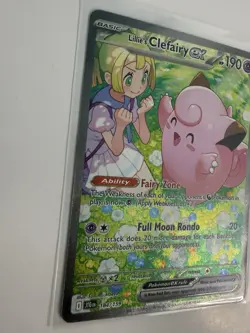 Lillie's Clefairy ex 184/159 SV09: Journey Together Pokemon Card NM - Image 4