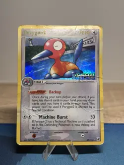 Porygon2 25/113 Reverse Holo Rare EX Delta Species Pokemon Card DMG - Image 1