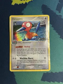 Porygon2 25/113 Reverse Holo Rare EX Delta Species Pokemon Card DMG - Image 2