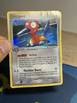 Porygon2 25/113 Reverse Holo Rare EX Delta Species Pokemon Card DMG - Image 3
