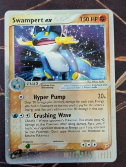 LP! Swampert EX (95/95) Team Magma vs Team Aqua Holo Ultra Rare Pokemon Card! - Image 1