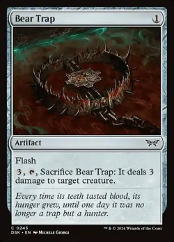 4x Bear Trap MTG Duskmourn: House of Horror NM Magic Regular - Image 1