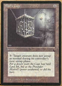 LIMITED EDITION The Dark Vintage MtG Barl's Cage Unplayed NM - Image 1