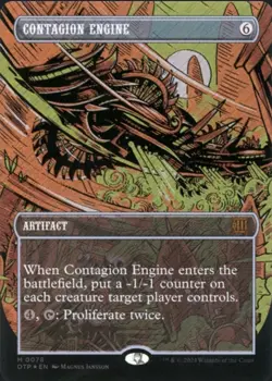 Contagion Engine Outlaws of Thunder Junction: Breaking News Textured Foil #78 - Image 2