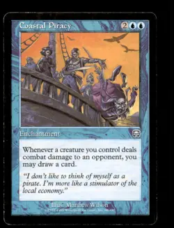 Coastal Piracy LP Light Play Mercadian Masques MTG [8381] - Image 1