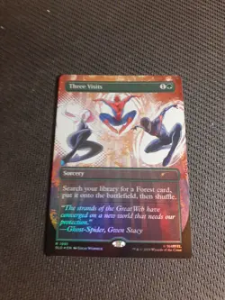 Three Visits Foil Marvel Secret Lair NM MTG - Image 1