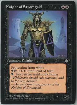 Knight of Stromgald Uncommon Ice Age LP MTG - Image 1