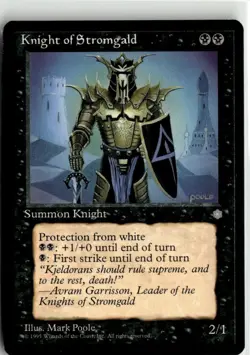 Magic The Gathering Ice Age Knight Of Stromgald - Image 1