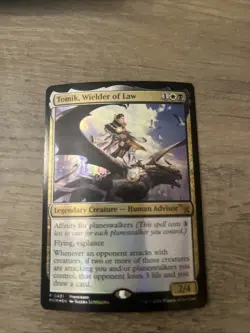 1 x Tomik, Wielder of Law - Foil - Prerelease Promo - Murders at Karlov Manor - - Image 1