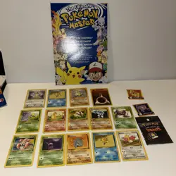 Small Lot Of Vintage Pokemon Cards Early 2000s , Unopened Sticker Pack - Image 1