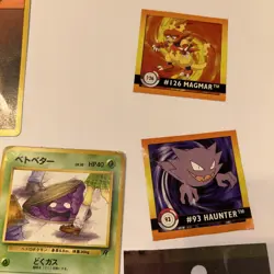 Small Lot Of Vintage Pokemon Cards Early 2000s , Unopened Sticker Pack - Image 5