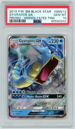 2019 Pokemon SM Black Star Promo #SM212 Gyarados GX - PSA 10 GEM MINT - Image 1