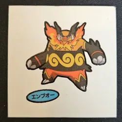 Japanese Emboar Daiichi Pan Stickers Part 2 Pound Cake Pokemon Trading CG NM - Image 1