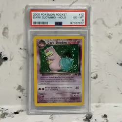 | Dark Slowbro 12/82 Team Rocket HOLO✨ Rare⭐ | PSA 6 EX-MT | Unlimited | - Image 1