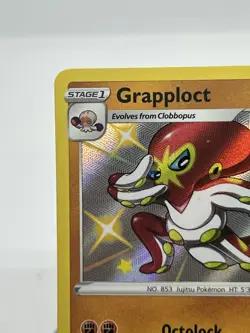 Pokemon TCG Grapploct SV073/SV122 Shining Fates Shiny Vault Shiny Holo Rare NM - Image 2
