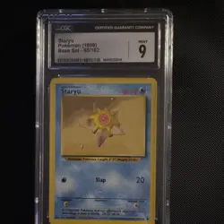 Pokemon TCG Staryu 065/102 Base Set Regular Common CGC Mint 9 English (1999) - Image 1