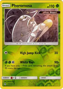 Lightly Played Pheromosa - 11/131 - Holo Rare - Reverse Holo Pokemon Forbidden L - Image 1