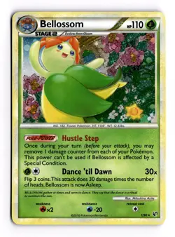 Bellossom ⭐ 1/90 Holo Rare HGSS Undaunted 2010 Pokemon NM/LP - Image 1