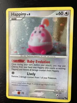Pokemon Holo Happiny Lv.8 14/17 Pop Series 8 Very Good/ Mild Played Condition - Image 1