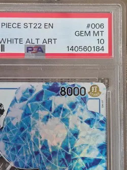 2025 ONE PIECE STARTER DECK ST22-ACE & NEWGATE B&W ALTERNATE ART JOZU PSA 10 - Image 4
