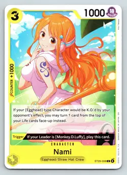 One Piece TCG Nami C Starter Deck 29: Egghead ST29-008 NM - Image 1