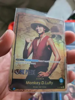 One piece Monkey D.Luffy P-047 Live Action Premium English Card Foil - Image 1