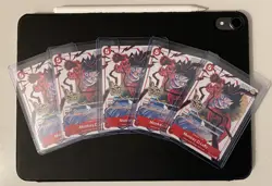 One Piece 5x Monkey D. Luffy 3rd Anniversary Tournament 3 Brothers Pk Promo Mint - Image 1