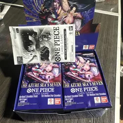 One Piece TCG The Azure Sea’s Seven Booster Box + Dash Pack OP-14 English - Image 1