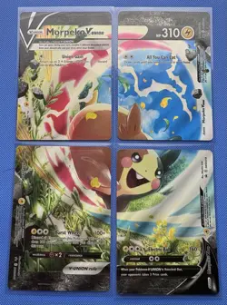 Pokemon Morpeko V-UNION Promo 4-Card Lot SWSH Black Star Promos SWSH214-217 - Image 1