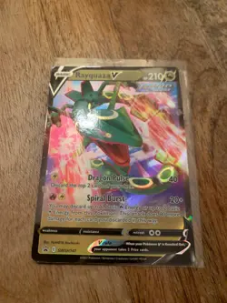 Pokemon Rayquaza V Sword & Shield Promo Holo Card SWSH147 Black Star - Image 3