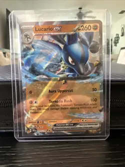 Pokemon TCG Evolutions Lucario EX Double Rare Holo Prismatic Card 051/131 - Image 1