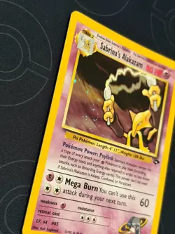 Pokemon Alakazam Sabrina's 16/132 Holographic Rare Gym Challenge TCG Card - Image 2