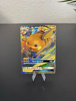 Raichu GX SM213 Black Star Promo - Hidden Fates Pokemon Card - Image 1
