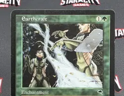 MTG Earthcraft- DAMAGED -Tempest Magic the Gathering Card # 222 - Image 3