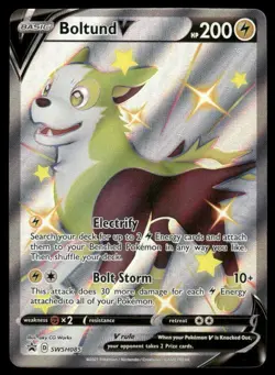 Pokemon Cards Boltund V SWSH085 SWSH Black Star Promo NM - Image 1