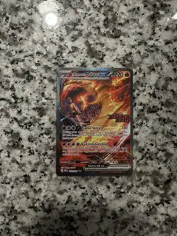 Pokemon TCG Team Rockets Moltres EX Destined Rivals Card 229/182 SIR Stamped - Image 1