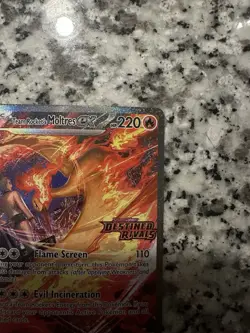 Pokemon TCG Team Rockets Moltres EX Destined Rivals Card 229/182 SIR Stamped - Image 3