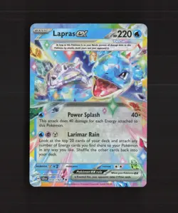 Lapras ex 032/142 Stellar Crown Ultra Rare Holo Pokemon Card NM - Image 1