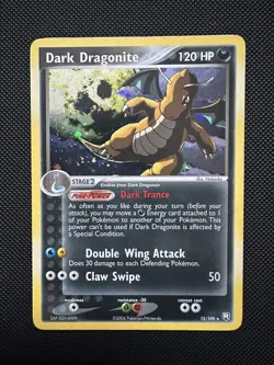 Pokemon Dark Dragonite 15/109 Holo NM EX Team Rocket Returns TCG Rare Card - Image 1