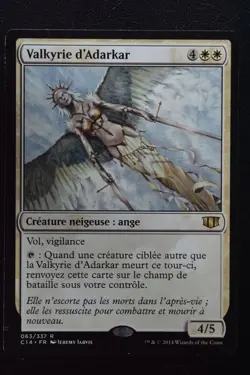 Magic The Gathering MTG ADARKAR VALKYRIE FRENCH Commander 2014 LP Lightly Played - Image 1