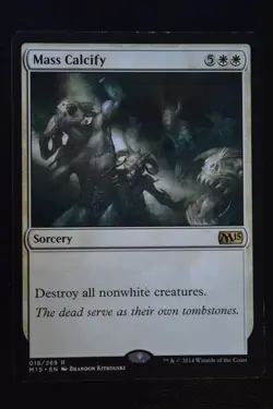 Magic The Gathering MTG MASS CALCIFY Magic 2015 LP Lightly Played - Image 1