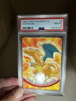 PSA 8 - 1999 TOPPS POKEMON TV CHARIZARD #6 💫 Perfect! - Image 3