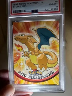 PSA 8 - 1999 TOPPS POKEMON TV CHARIZARD #6 💫 Perfect! - Image 4
