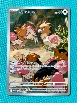Spearow Illustration Rare ME01: Mega Evolution 151/132 NM Pokemon Card - Image 1