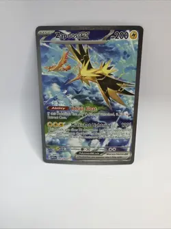 Pokemon Zapdos Ex 202/165 LP+ Scarlet & Violet Special Illustration Rare - Image 1